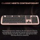 i Gear KeyBee Retro Typewriter Inspired 2.4GHz Wireless Keyboard with Mouse Combo 