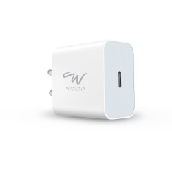 Wayona 20W USB C PD/QC Fast Charging Adapter Compatible for iPhone 15,14,13,12,11,X,8,7,6 Series WHITE