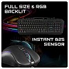 Cosmic Byte Dragon Fly RGB Gaming Keyboard and Mouse Combo,Upgraded1000Hz Gaming Mouse, 12800DPIr Keyboard and Mouse (Black)