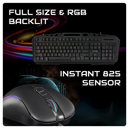 Cosmic Byte Dragon Fly RGB Gaming Keyboard and Mouse Combo,Upgraded1000Hz Gaming Mouse, 12800DPIr Keyboard and Mouse (Black) Cosmic Byte Dragon Fly RGB Gaming Keyboard and Mouse Combo,Upgraded1000Hz Gaming Mouse, 12800DPIr Keyboard and Mouse (Black)