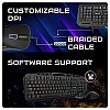 Cosmic Byte Dragon Fly RGB Gaming Keyboard and Mouse Combo,Upgraded1000Hz Gaming Mouse, 12800DPIr Keyboard and Mouse (Black)