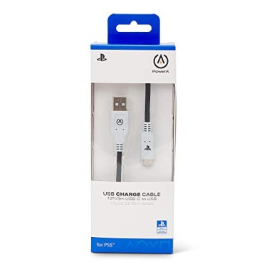 PowerA Usb-C Charging Cable For Playstation 5, Ps5, 3M (Officially Licensed), Black PowerA Usb-C Charging Cable For Playstation 5, Ps5, 3M (Officially Licensed), Black
