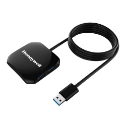 Honeywell Momentum Port 4-1 USB 3.0 Hub, Transmission Speed 5GBPS, Laptop, Speaker, Mobile, Pen Drive, Hard Drive, Keyboard Printer, Glossy Black