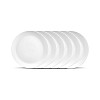 La Opala Diva Cosmo Collection Opal Glass Crockery Full Plate 11 Set of 6 Light & White