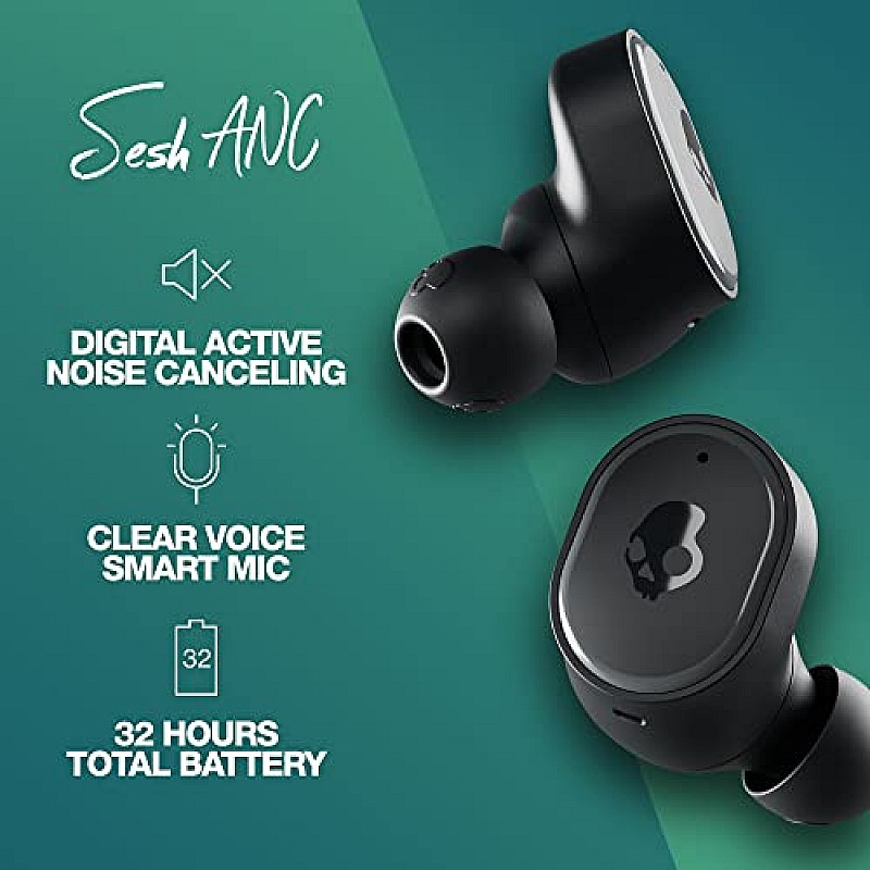 Skullcandy Sesh ANC True Wireless in-Ear Earbuds True Black