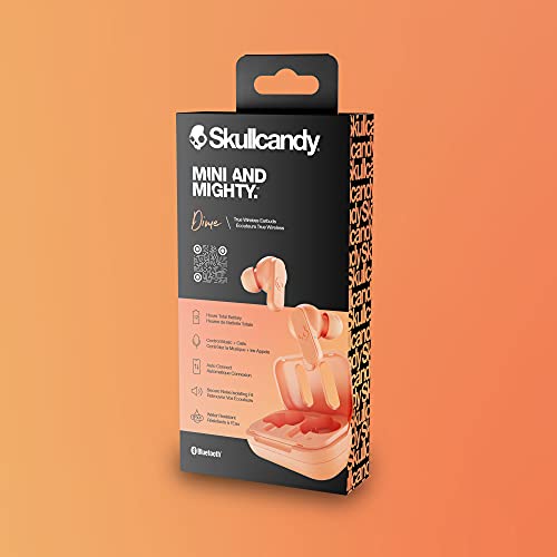 Skullcandy Dime Bluetooth Truly Wireless in Ear Earbuds with Mic (Orange) Skullcandy Dime Bluetooth Truly Wireless in Ear Earbuds with Mic (Orange)