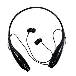 Airtree HBS-730 Neckband Bluetooth Headphones Wireless Sport Stereo Headsets Handsfree with Microphone  (Black)
