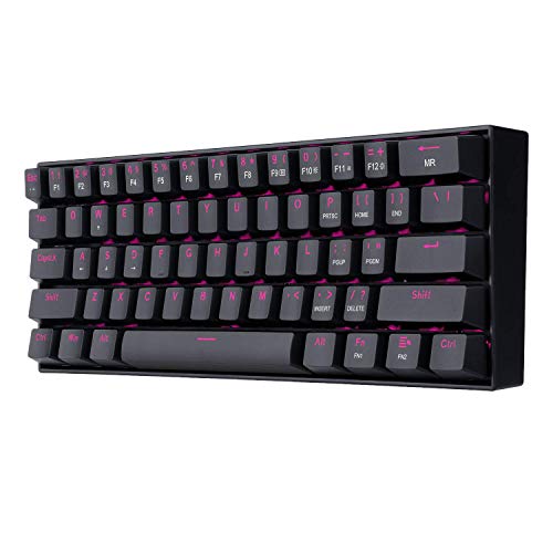 Redragon K630 Dragonborn 60% Wired Pink Single Lighting Gaming Mechanical Keyboard Black Redragon K630 Dragonborn 60% Wired Pink Single Lighting Gaming Mechanical Keyboard Black