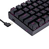 Redragon K630 Dragonborn 60% Wired Pink Single Lighting Gaming Mechanical Keyboard Black