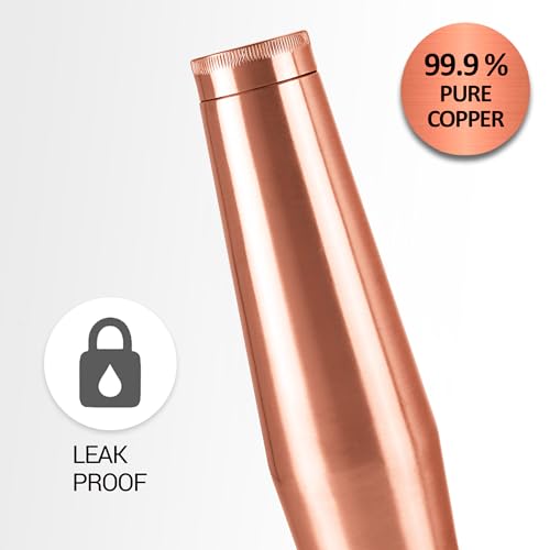 MILTON Copper Crown 1100 Water Bottle, 1.09 Litre, 1 Piece, Copper MILTON Copper Crown 1100 Water Bottle, 1.09 Litre, 1 Piece, Copper