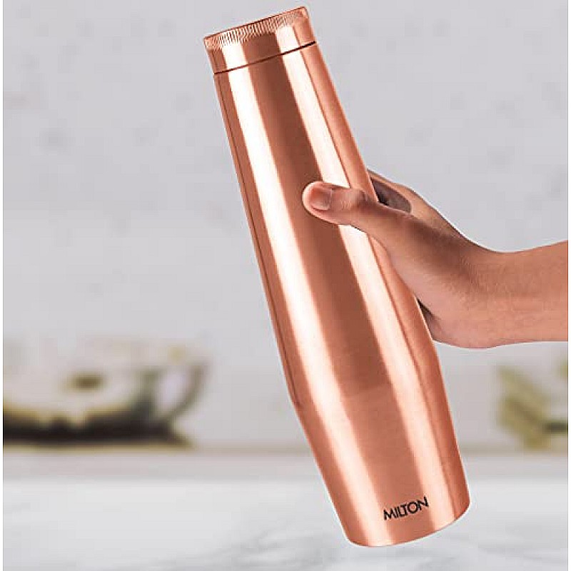 MILTON Copper Crown 1100 Water Bottle, 1.09 Litre, 1 Piece, Copper