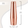 MILTON Copper Crown 1100 Water Bottle, 1.09 Litre, 1 Piece, Copper