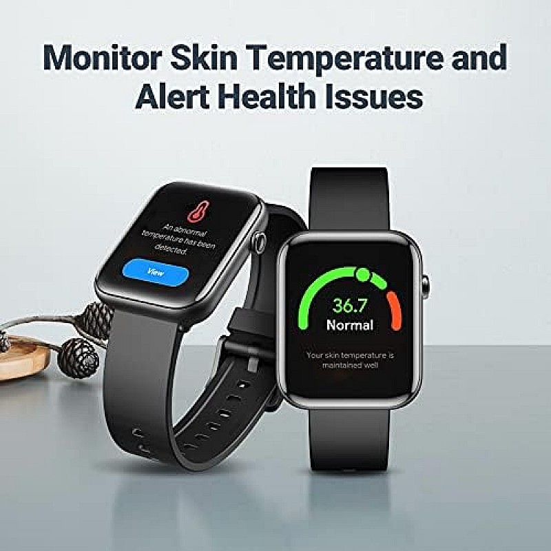 MOBVOI GTH smartwatch 24H Skin Temperature Measurement Blood Oxygen Black