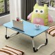 GoRogue Stud Foldable Wooden Mini Lapdesk for Couch, Sofa Bed, Study Tray Table Stand for Writing (Sky Blue)