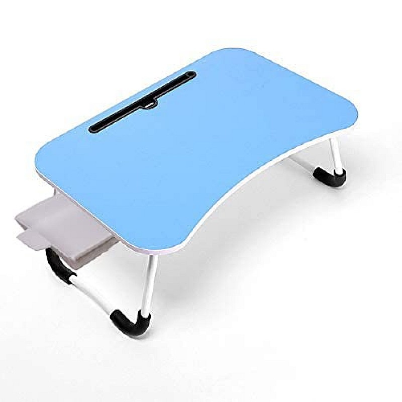 GoRogue Stud Foldable Wooden Mini Lapdesk for Couch, Sofa Bed, Study Tray Table Stand for Writing (Sky Blue)