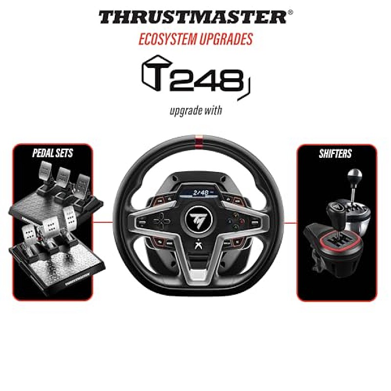 Thrustmaster T248 Force Feedback Racing Wheel and Magnetic Pedals for Xbox Series