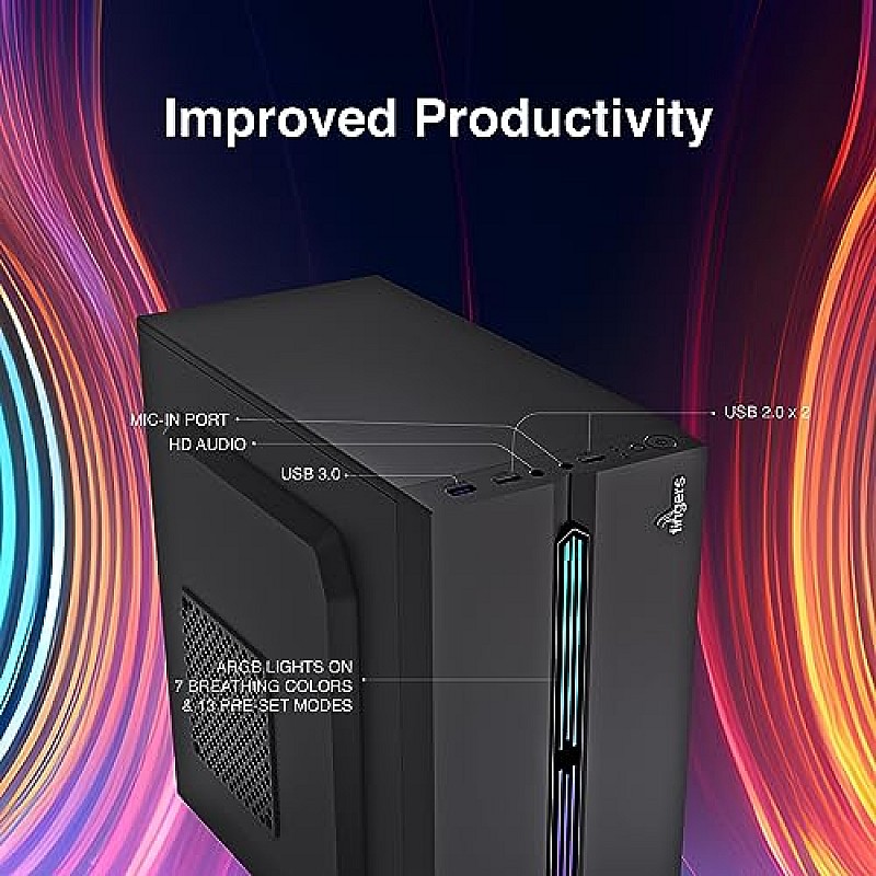 Fingers RGB-Flow India's First Micro ATX PC C2 Fashion Computer Case Cabinet with ARGB LEDs