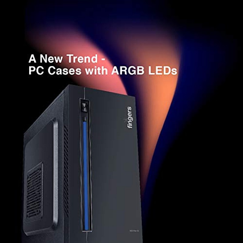 Fingers RGB-Flow India's First Micro ATX PC C2 Fashion Computer Case Cabinet with ARGB LEDs