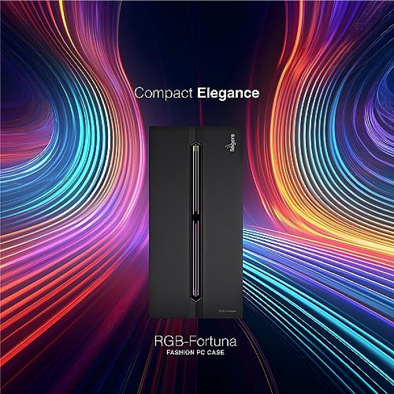 Fingers RGB-Flow India's First Micro ATX PC C2 Fashion Computer Case Cabinet with ARGB LEDs