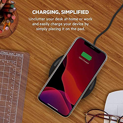 Belkin USB 3.0 Cellular Phones Boost Charge 15W Fast Wireless Charging Pad, Case Compatible - Black, Large (Wia002Btbk) Belkin USB 3.0 Cellular Phones Boost Charge 15W Fast Wireless Charging Pad, Case Compatible - Black, Large (Wia002Btbk)