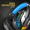 Cosmic Byte G2050 RGB 7.1 Surround Sound USB Gaming Headphone for PS5, PC with Software and Gel Microphone (Blue)