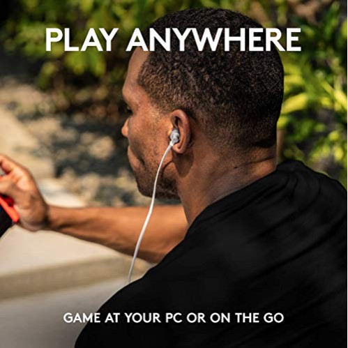 Logitech G333 Gaming Wired in Ear Earphones with Dual Audio Drivers White Logitech G333 Gaming Wired in Ear Earphones with Dual Audio Drivers White