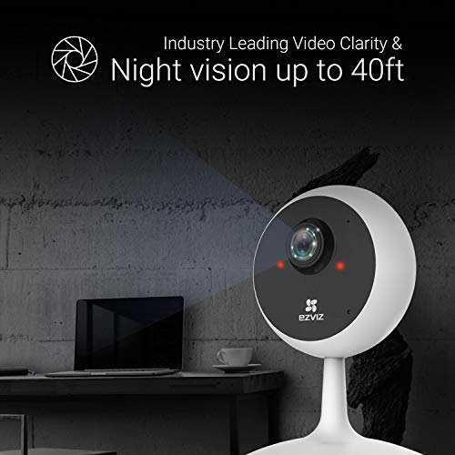 EZVIZ by Hikvision C1C Wireless Camera for Home, 720p Resolution, Night Viewing White EZVIZ by Hikvision C1C Wireless Camera for Home, 720p Resolution, Night Viewing White