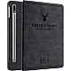 Robustrion Deer Pattern Flip Stand Case Cover for Samsung Galaxy Tab S8 Plus Deer Black