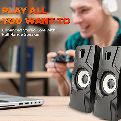 GIZMORE GIZ Twin 2010 10 Watt 2.0 Channel USB Multimedia Speaker (Black) GIZMORE GIZ Twin 2010 10 Watt 2.0 Channel USB Multimedia Speaker (Black)