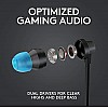 Logitech G333 Wired Gaming Earphones with Gaming-Grade Dual Drivers with USB-C Adapter & in-line Mic and Volume AUX - Black