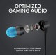 Logitech G333 Wired Gaming Earphones with Gaming-Grade Dual Drivers with USB-C Adapter & in-line Mic and Volume AUX - Black