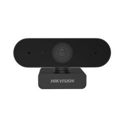 Hikvision Ds-u02 1080p Webcam, Wide Angle Without Distortion, Noise Reduction, Black