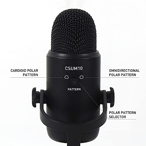 JBL Commercial CSUM10 Compact USB Microphone for Recording, Streaming and Online Calls, Black, Medium, Omnidirectional JBL Commercial CSUM10 Compact USB Microphone for Recording, Streaming and Online Calls, Black, Medium, Omnidirectional