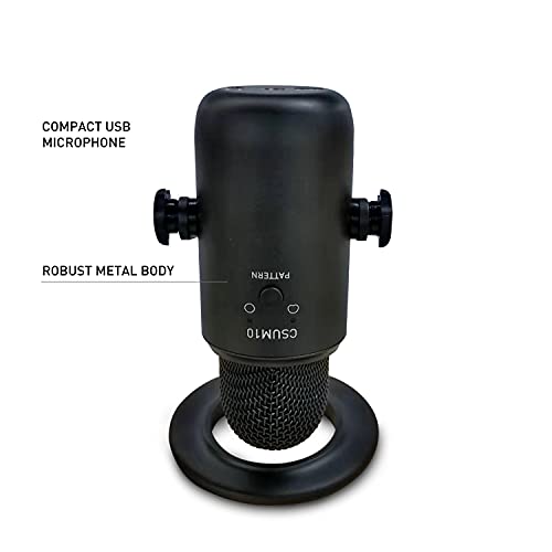 JBL Commercial CSUM10 Compact USB Microphone for Recording, Streaming and Online Calls, Black, Medium, Omnidirectional JBL Commercial CSUM10 Compact USB Microphone for Recording, Streaming and Online Calls, Black, Medium, Omnidirectional