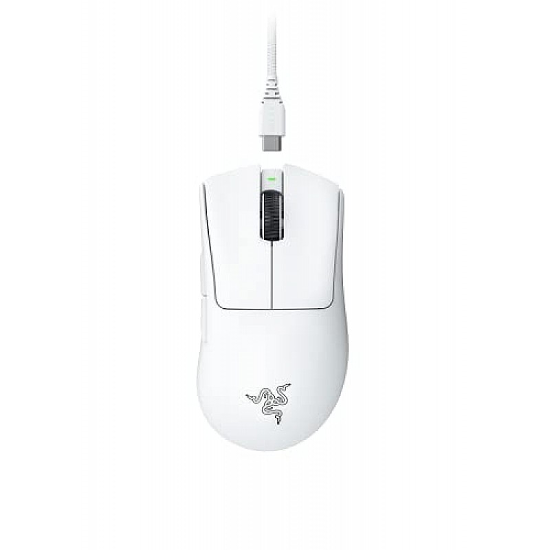 Razer DeathAdder Essential White Edition - 6400 DPI Ergonomic Wired Gaming Mouse - RZ01-03850200-R3M1