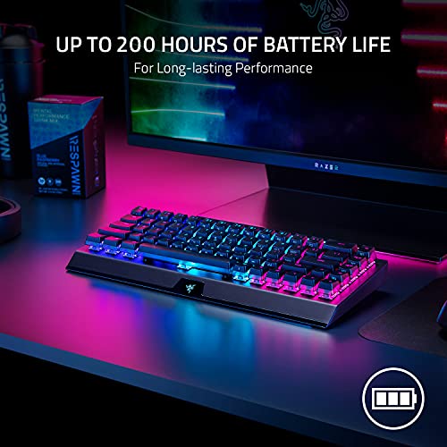 Razer Blackwidow V3 Mini Hyperspeed - Phantom Edition - Yellow Switch Razer Blackwidow V3 Mini Hyperspeed - Phantom Edition - Yellow Switch