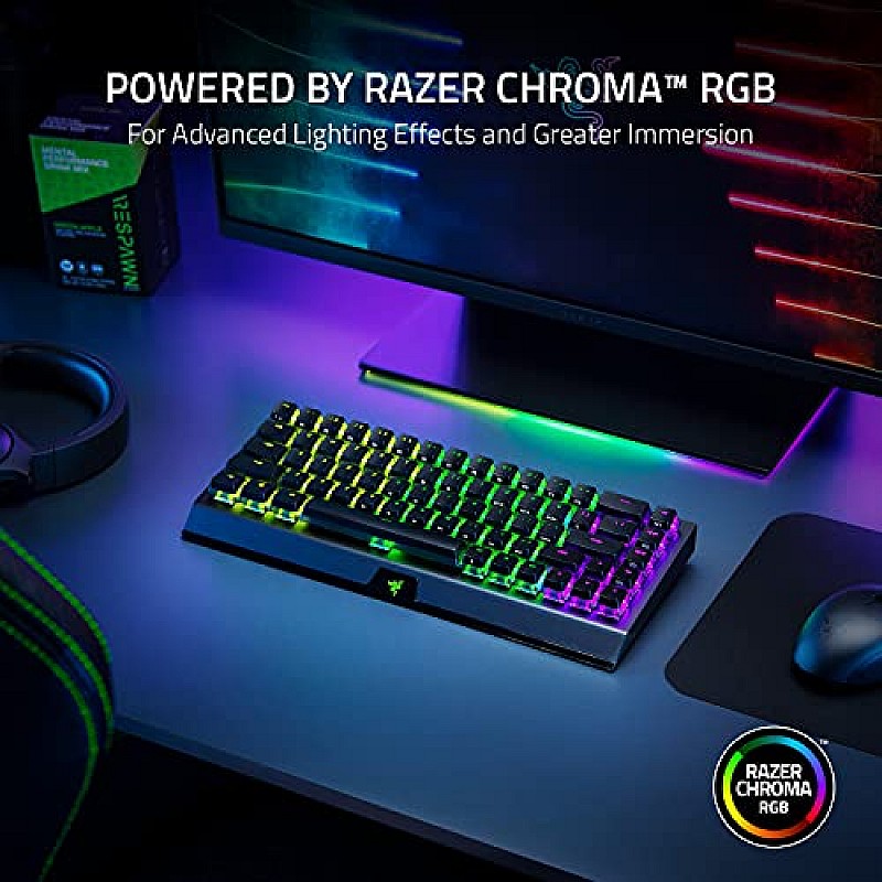 Razer Blackwidow V3 Mini Hyperspeed - Phantom Edition - Yellow Switch 