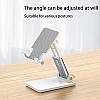 AIRTREE Plastic Table Mount Desktop Mobile Phone Stand, Mobile Holder Adjustable & Foldable Mobile Stand 