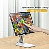 AIRTREE Plastic Table Mount Desktop Mobile Phone Stand, Mobile Holder Adjustable & Foldable Mobile Stand 