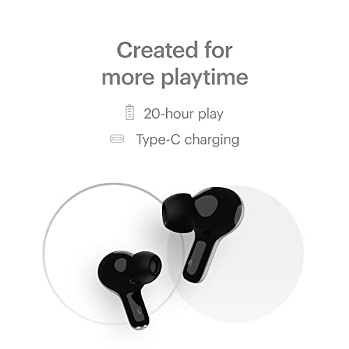 Noise Air Buds+ in-Ear Truly Wireless Earbuds with Superb Calling 20 Hour Playtime with Mic Jet Black Noise Air Buds+ in-Ear Truly Wireless Earbuds with Superb Calling 20 Hour Playtime with Mic Jet Black