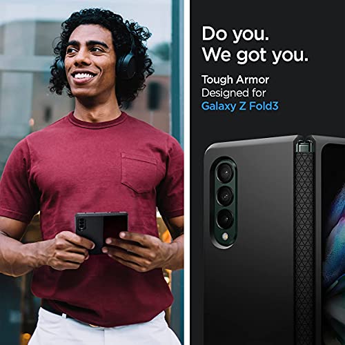 Spigen Tough Armor Back Cover Case for Samsung Galaxy Z Fold 3 (TPU + Poly Carbonate Black) Spigen Tough Armor Back Cover Case for Samsung Galaxy Z Fold 3 (TPU + Poly Carbonate Black)