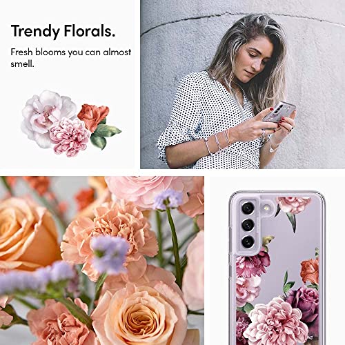 CYRILL by Spigen Thermoplastic Polyurethane and PC Cecile Back Cover Compatible for Samsung Galaxy S21 FE 5G (Rose Floral) CYRILL by Spigen Thermoplastic Polyurethane and PC Cecile Back Cover Compatible for Samsung Galaxy S21 FE 5G (Rose Floral)