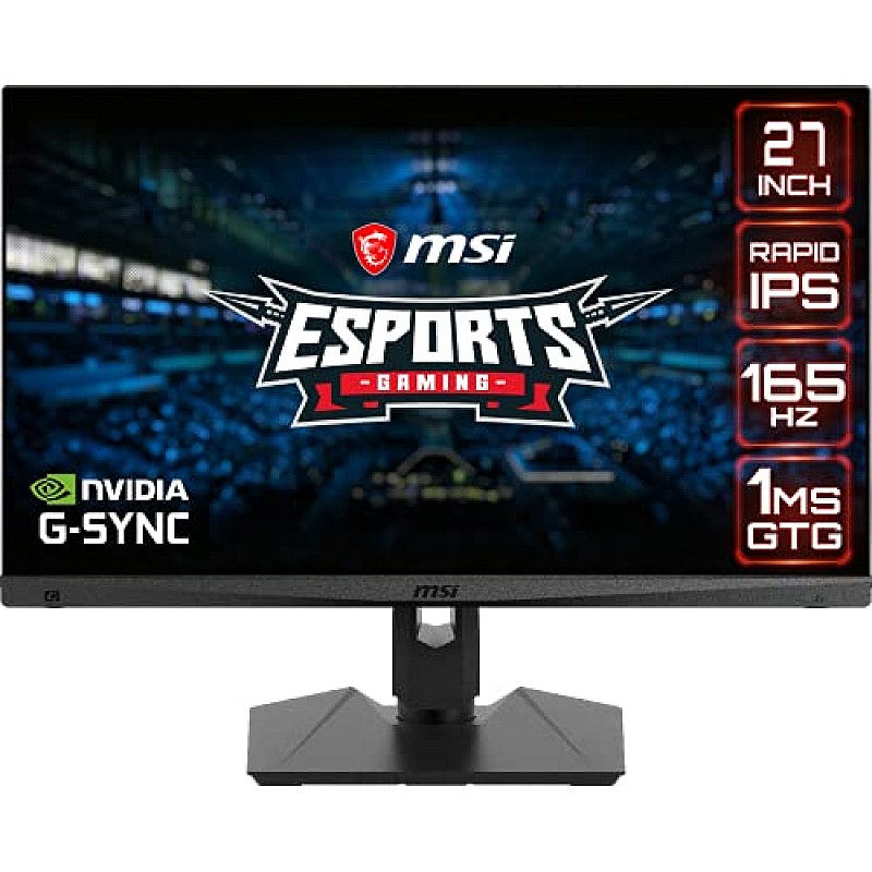 MSI Optix MAG274QRF 27 INCH QD Esports Gaming Monitor WQHD Flat, Rapid IPS, 165Hz, Black