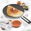 MILTON Pro cook Black Pearl Induction Non-Stick Flat Tawa, 30 cm, Grey