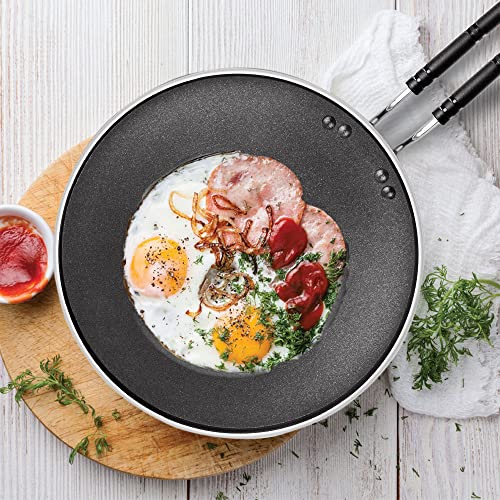 MILTON Pro cook Black Pearl Induction Non-Stick Flat Tawa, 30 cm, Grey MILTON Pro cook Black Pearl Induction Non-Stick Flat Tawa, 30 cm, Grey
