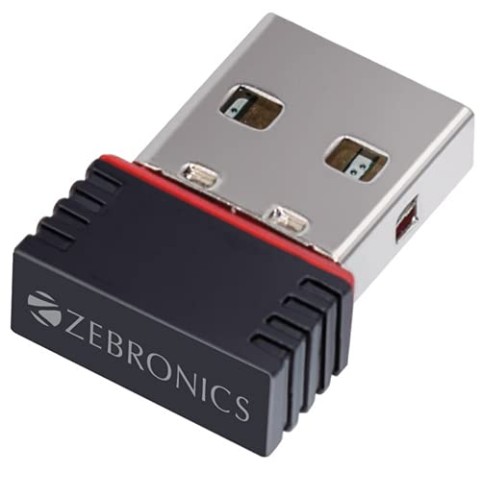 Zebronics Zeb-usb150wf1 Wifi-Usb Mini-Adapter Supports 150 Mbps Wireless Data, Comes With Advanced Security -1 Zebronics Zeb-usb150wf1 Wifi-Usb Mini-Adapter Supports 150 Mbps Wireless Data, Comes With Advanced Security -1