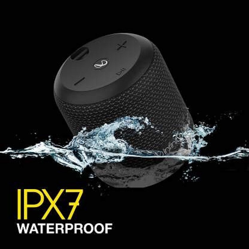 INFINITY by Harman Fuze 99 4.5 W Deep Bass Sound with Dual Equalizer and Water Proof Bluetooth Speaker (Black)