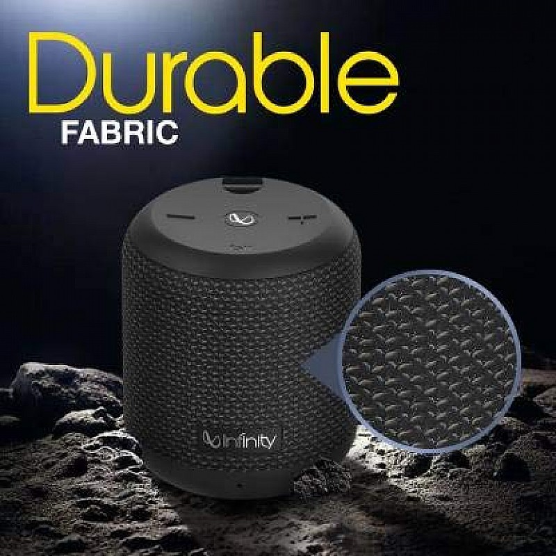 INFINITY by Harman Fuze 99 4.5 W Deep Bass Sound with Dual Equalizer and Water Proof Bluetooth Speaker (Black)