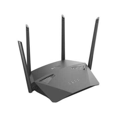D-Link DIR-1950 AC 1900 MU-MIMO Daul Band EasyMesh WiFi Router, 5 Gigabit Port, 4 External Antenna, Voice Control Black D-Link DIR-1950 AC 1900 MU-MIMO Daul Band EasyMesh WiFi Router, 5 Gigabit Port, 4 External Antenna, Voice Control Black