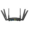 D-Link DIR-1950 AC 1900 MU-MIMO Daul Band EasyMesh WiFi Router, 5 Gigabit Port, 4 External Antenna, Voice Control Black